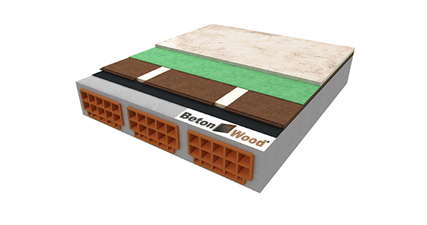 Solaio in fibra di legno FiberTherm Floor, Underfloor e cementolegno BetonWood